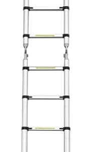 Escalera Telescópica de aluminio plegable 3.8