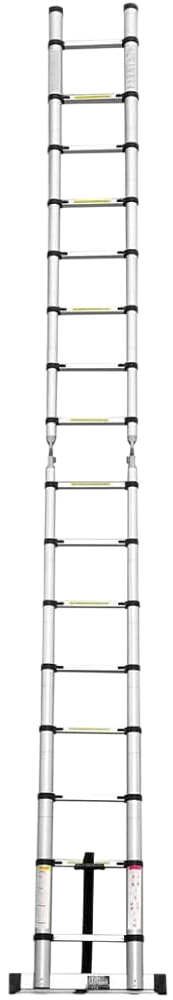 Escalera Telescópica de aluminio plegable 3.8